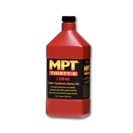 Mpt Industries MPT THIRTY-K 5W40 100% Synthetic Motor Oil MPT27